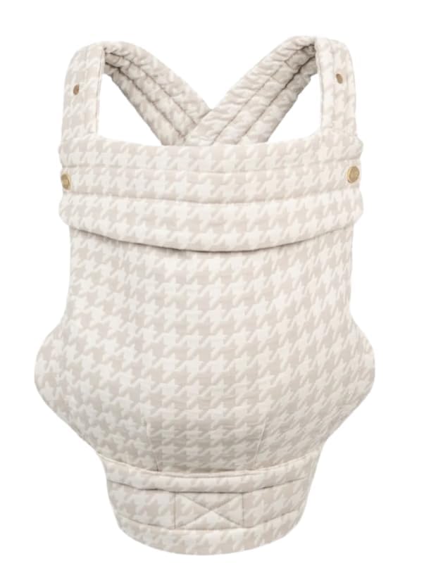 Mabē Monarch Ergonomic Baby Carrier – Premium Cotton Soft Structured Newborn to Toddler Carrier with Hip-Healthy Design, 3 Carry Positions (7-35lbs), Lightweight & Breathable, (Ivory)