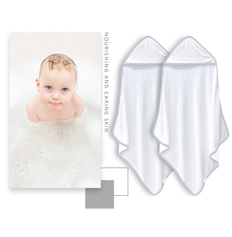 2 Pack Baby Bath Towel - Rayon Made from Bamboo