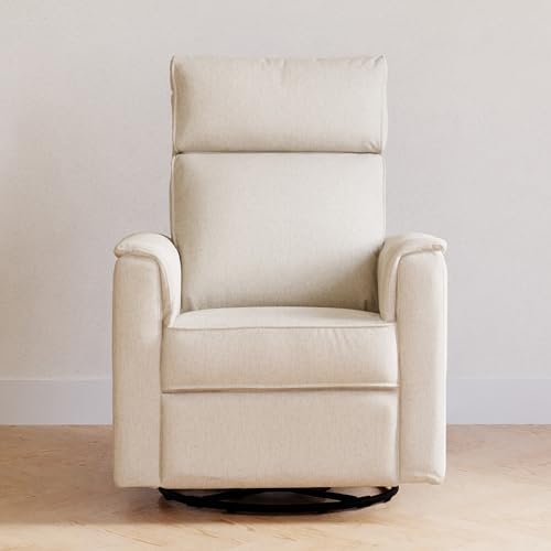 NAMESAKE Willa Plus Electric Power Recliner Chair with Headrest & USB Ports - Water & Stain Resistant Nursery Glider Rocking Chair for Nursing - GREENGUARD Gold Certified 270° Swivel Glider Recliner