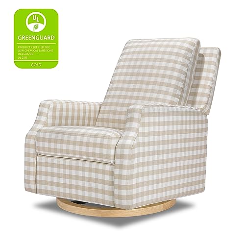 Namesake Crewe Glider Recliner Nursery Chair - GREENGUARD Gold & Certi-PUR US Certified, Ultra Cozy 360° Swivel Rocker Recliner