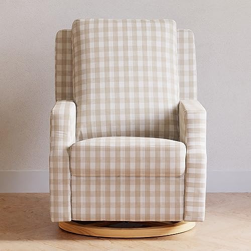 Namesake Crewe Glider Recliner Nursery Chair - GREENGUARD Gold & Certi-PUR US Certified, Ultra Cozy 360° Swivel Rocker Recliner