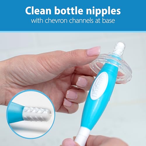 Dr. Brown's Natural Flow Anti-Colic Options+ Wide-Neck Glass Baby Bottles 5 oz/150 mL, with Level 1 Slow Flow Nipple, 3 Pack, 0m+