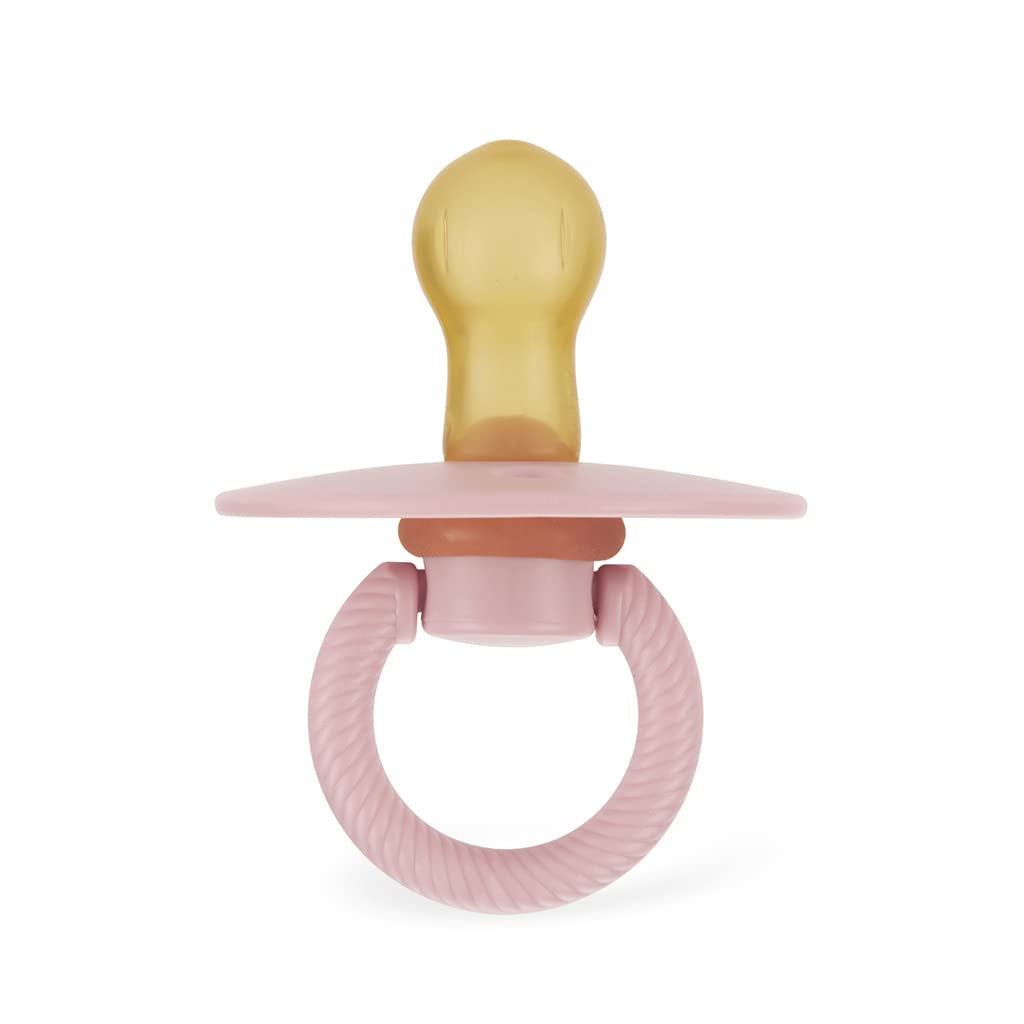 Itzy Ritzy Natural Rubber Pacifiers, Set of 2 – Natural Rubber Newborn Pacifiers with Cherry-Shaped Nipple & Large Air Holes for Added Safety; Set of 2 i