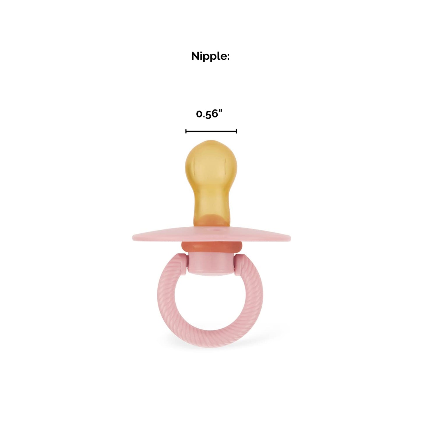 Itzy Ritzy Natural Rubber Pacifiers, Set of 2 – Natural Rubber Newborn Pacifiers with Cherry-Shaped Nipple & Large Air Holes for Added Safety; Set of 2 i