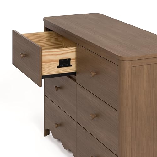 Storkcraft Casablanca 6 Drawer Dresser (Hazelnut) – GREENGUARD Gold Certified