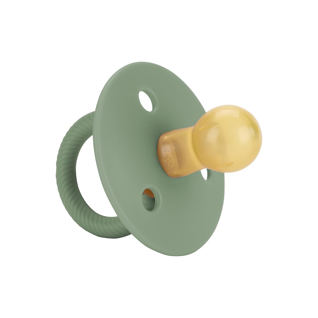 Itzy Ritzy Natural Rubber Pacifiers, Set of 2 – Natural Rubber Newborn Pacifiers with Cherry-Shaped Nipple & Large Air Holes for Added Safety; Set of 2 i