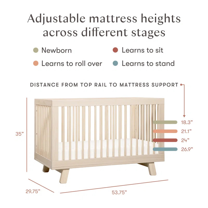 Hudson 3-In-1 Convertible Crib