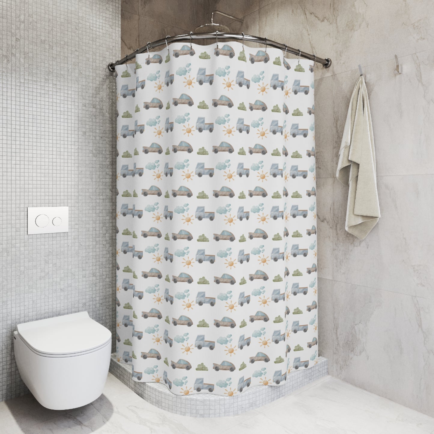 Children's Shower Curtain Things That Go