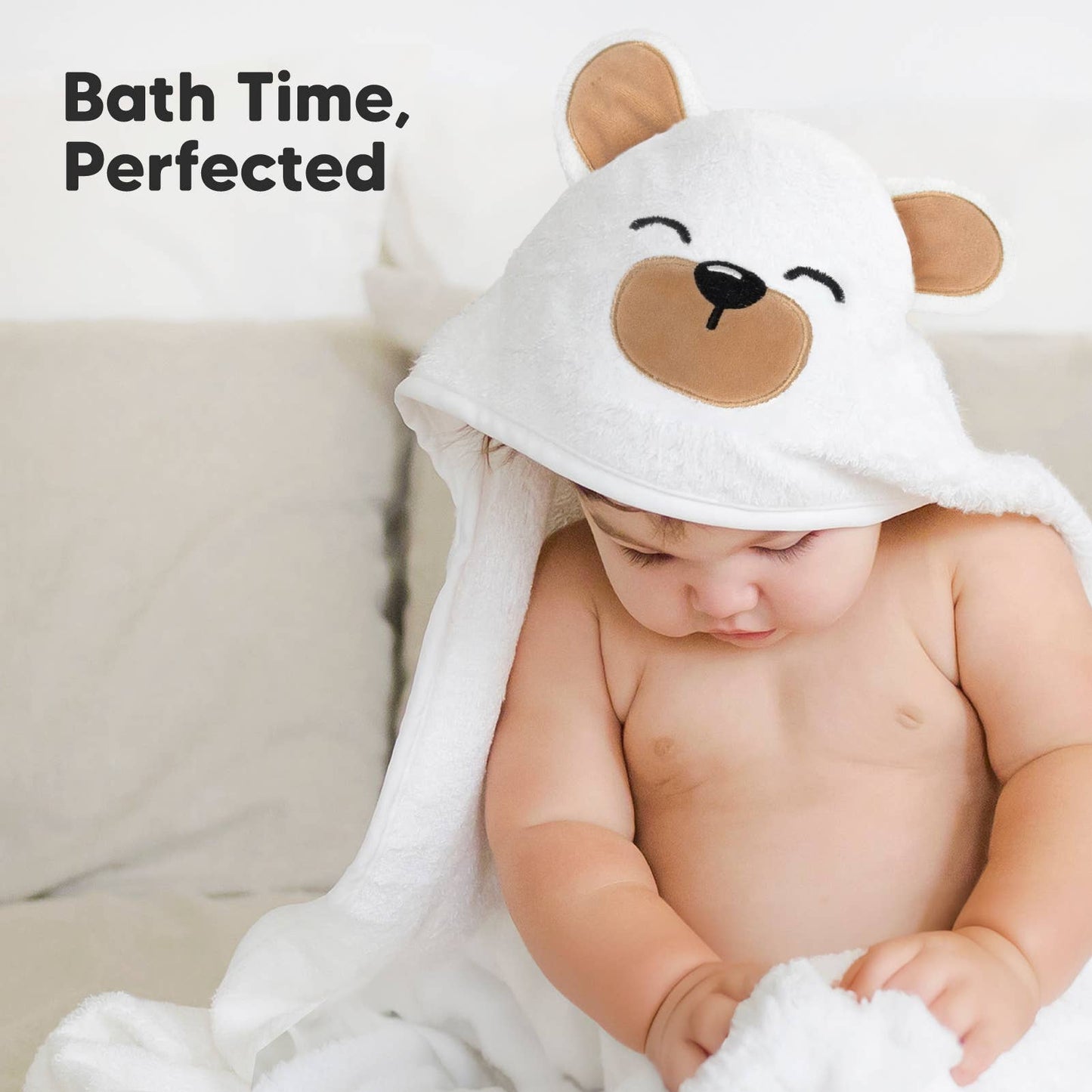KeaBabies - KeaBabies Cuddle Baby Hooded Towel - All The Things Baby