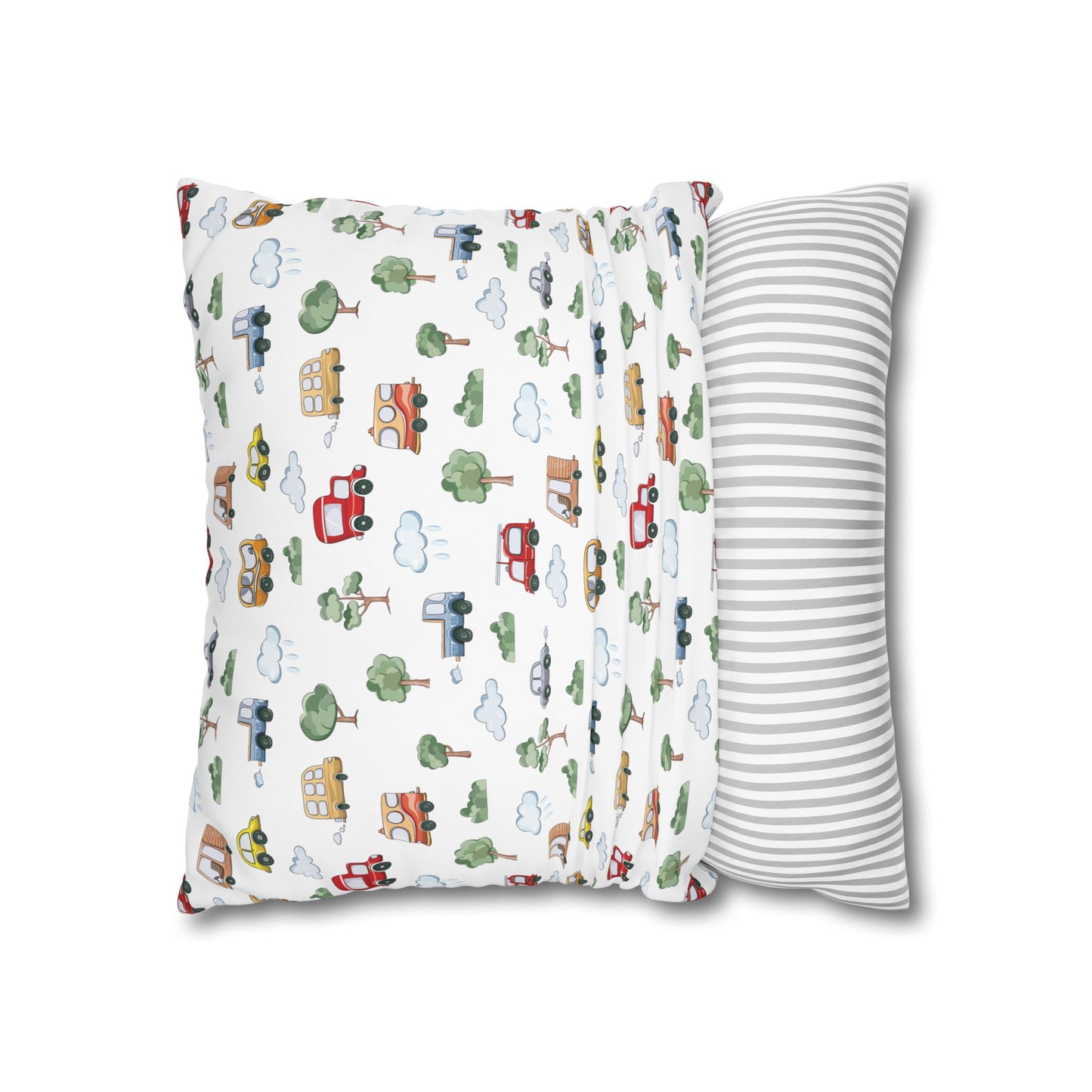Throw Pillowcase Boy's Cute Cars