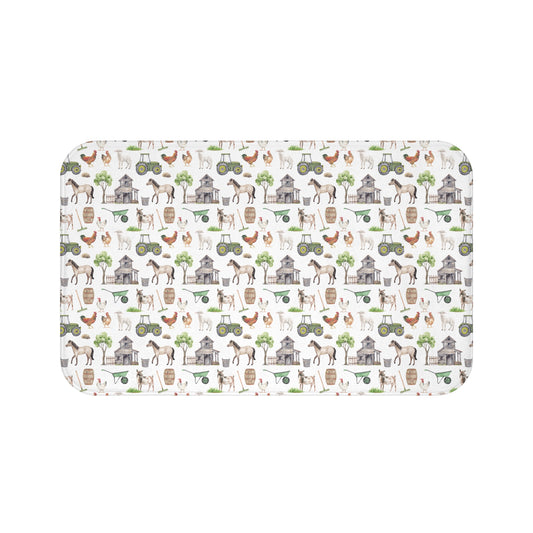 Children's Bath Mat - Farm Life