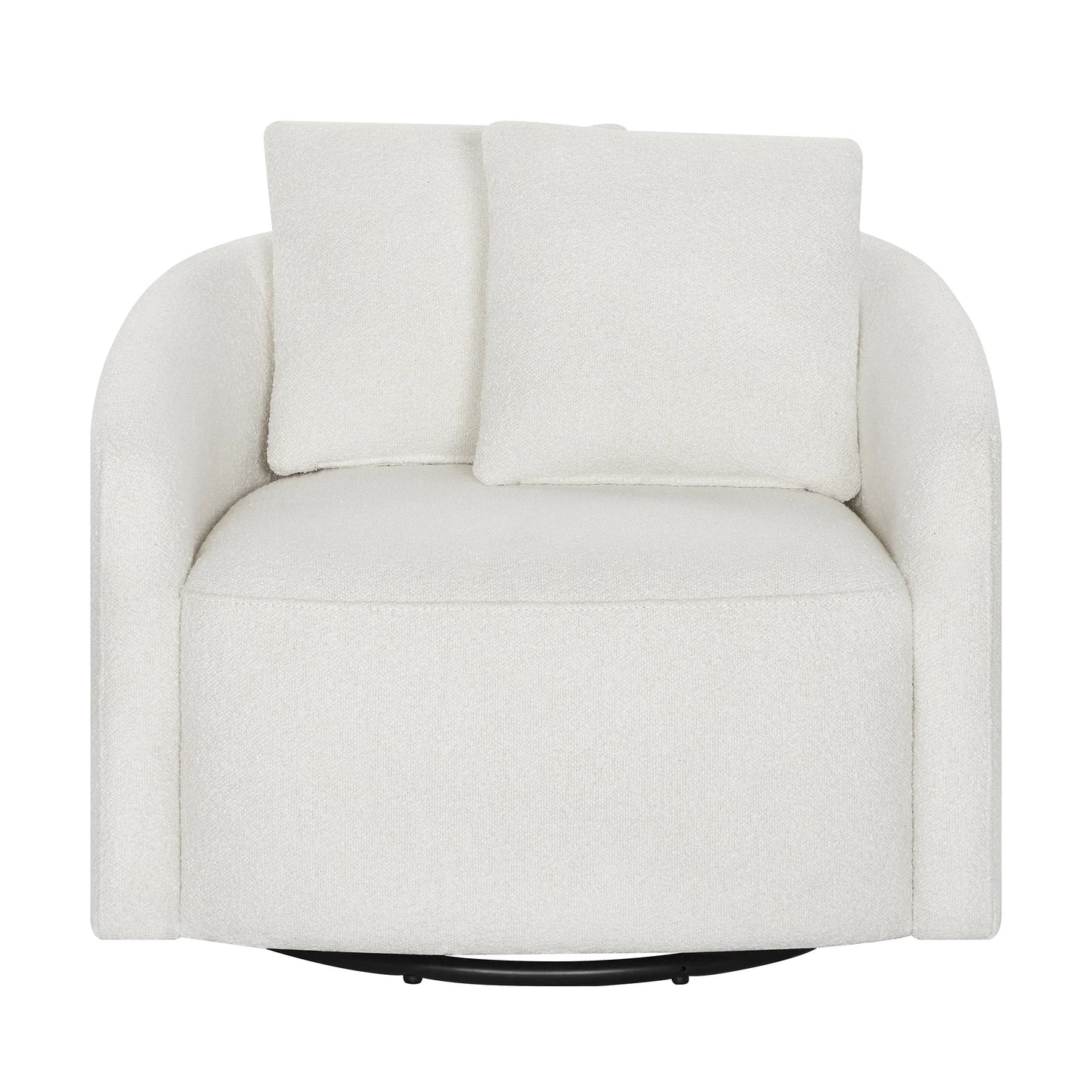 Drew Kids Accent Chair by Drew Barrymore, Cream Bouclé Fabric