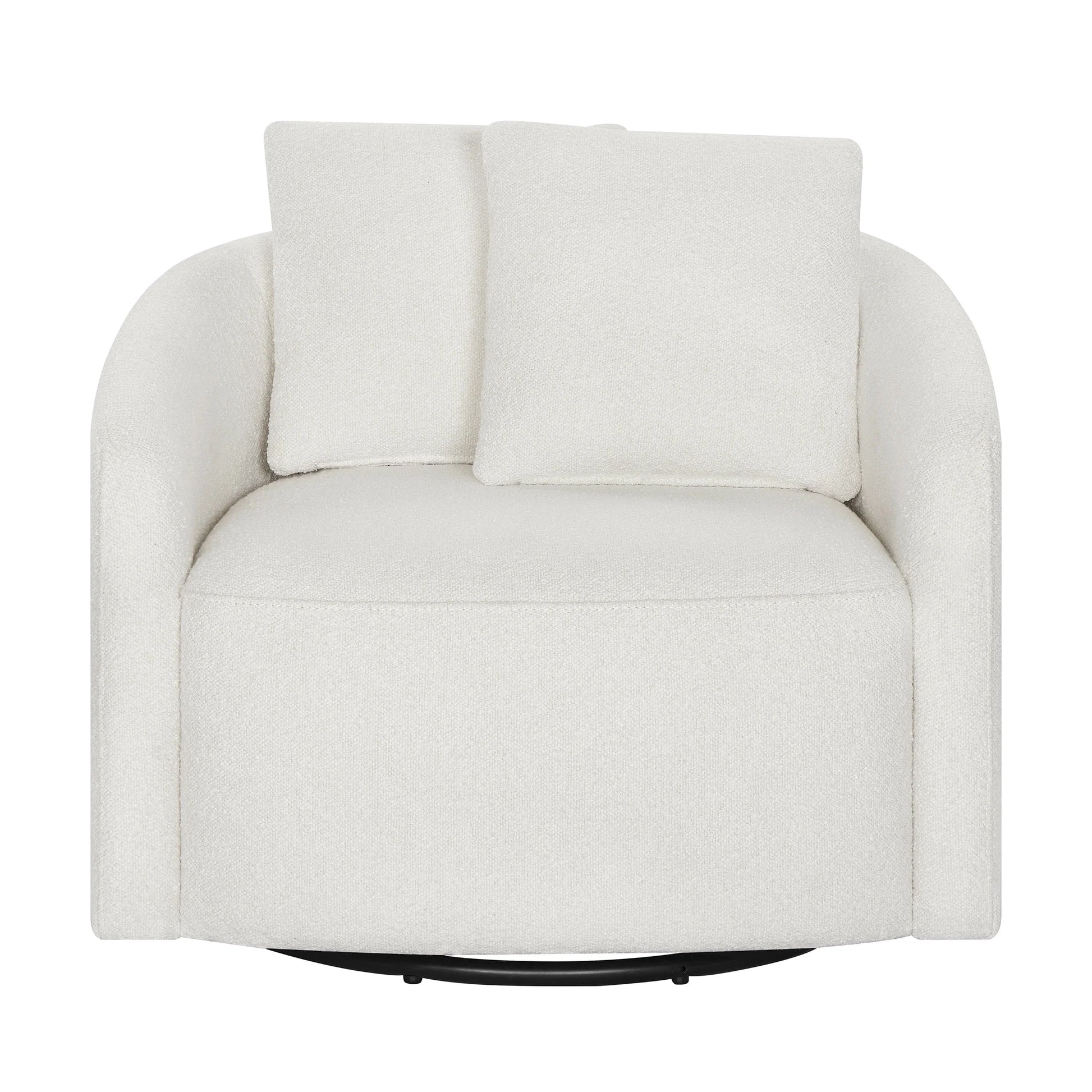Drew Kids Accent Chair by Drew Barrymore, Cream Bouclé Fabric