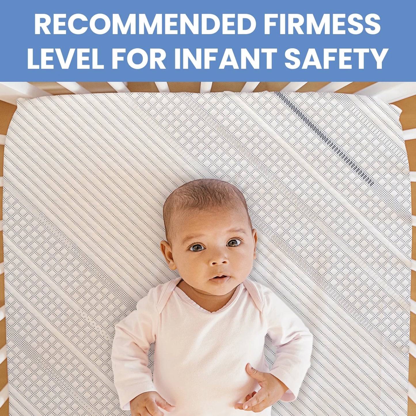 Angel Whispers Dual Sided 5" Crib /Toddler Mattress, GREENGUARD Gold, Firm Plant-Based Foam