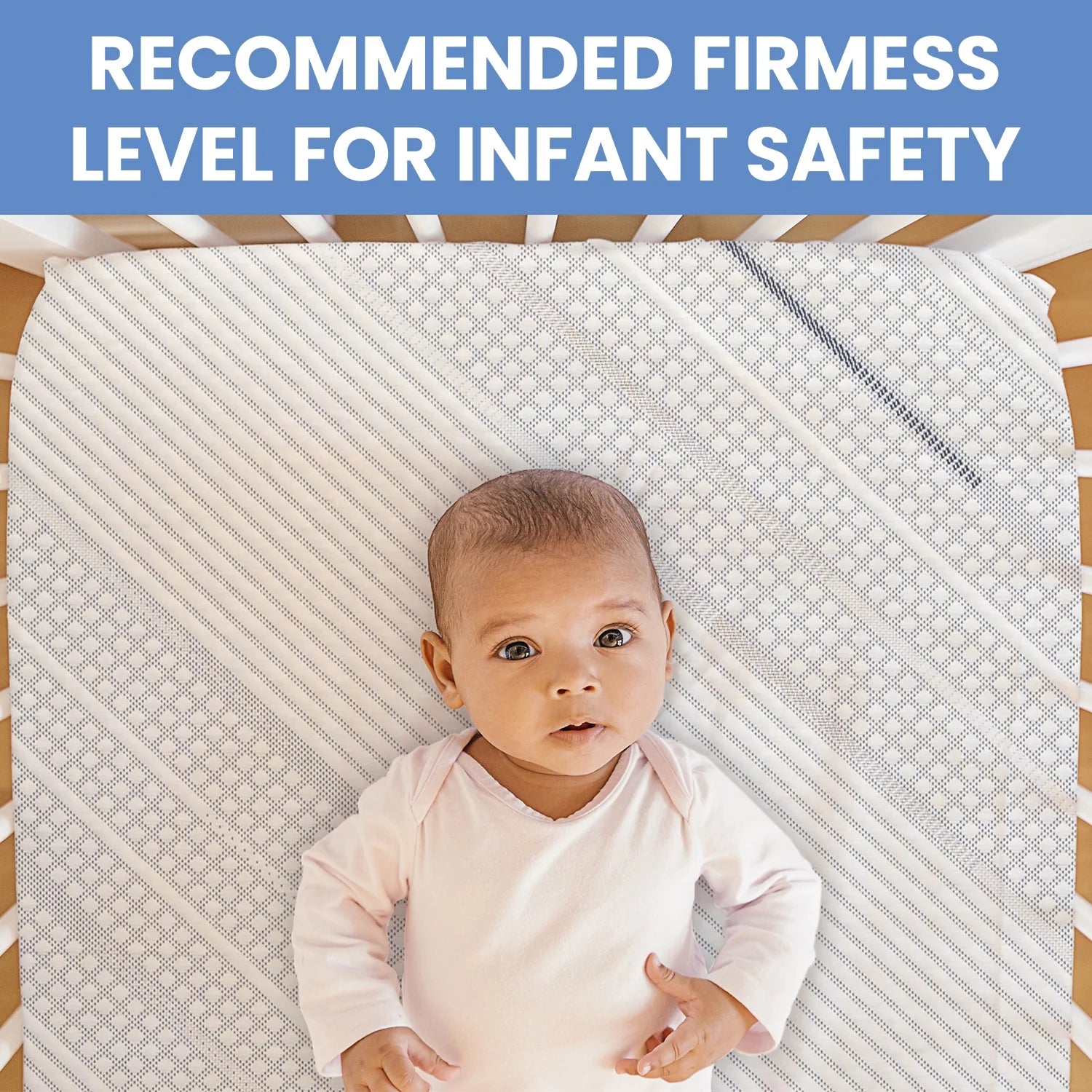 Angel Whispers Dual Sided 5" Crib /Toddler Mattress, GREENGUARD Gold, Firm Plant-Based Foam