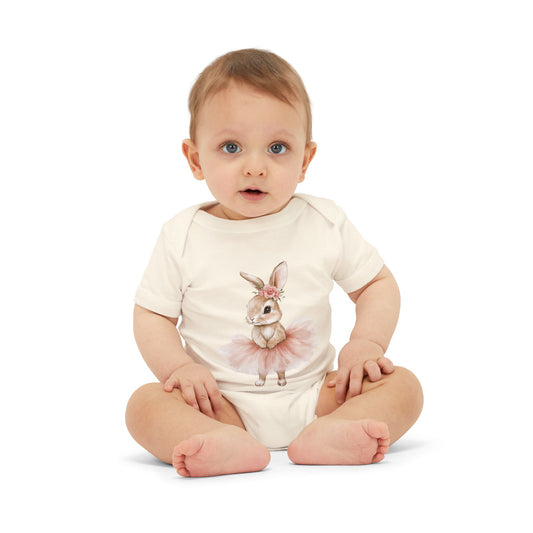 Ballerina Bunny One Piece Bodysuit