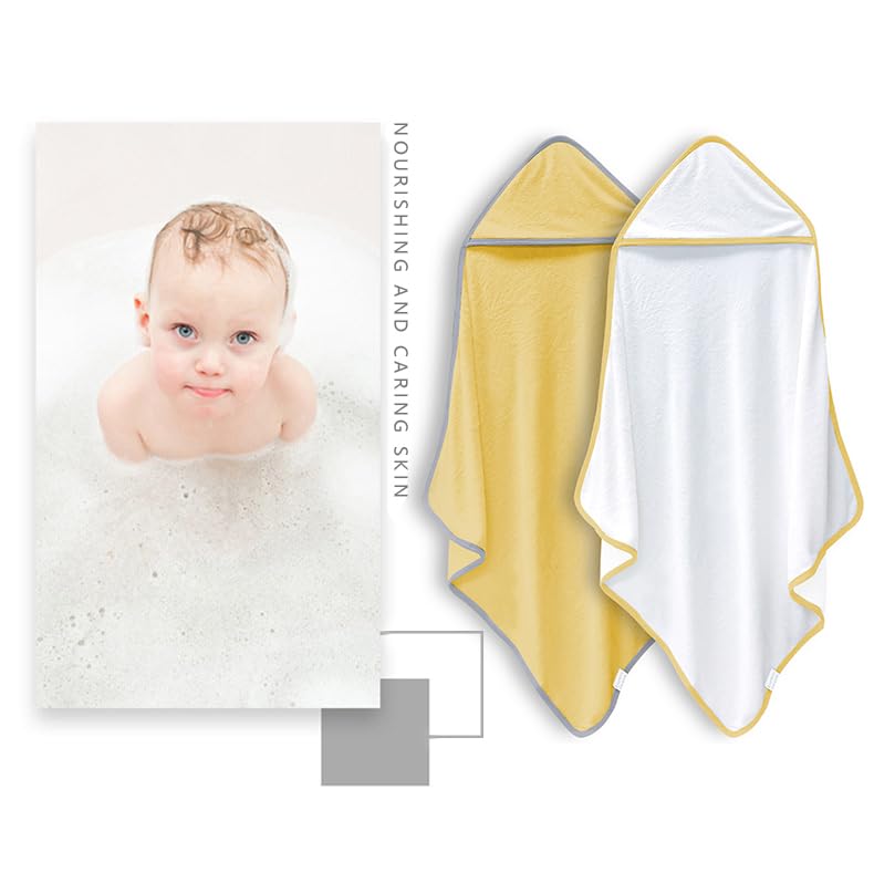 2 Pack Baby Bath Towel - Rayon Made from Bamboo