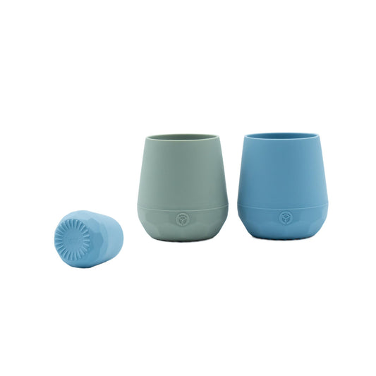 WeeSprout Silicone Baby Training Cups - Set of 2 Soft Silicone Cups - 2 oz