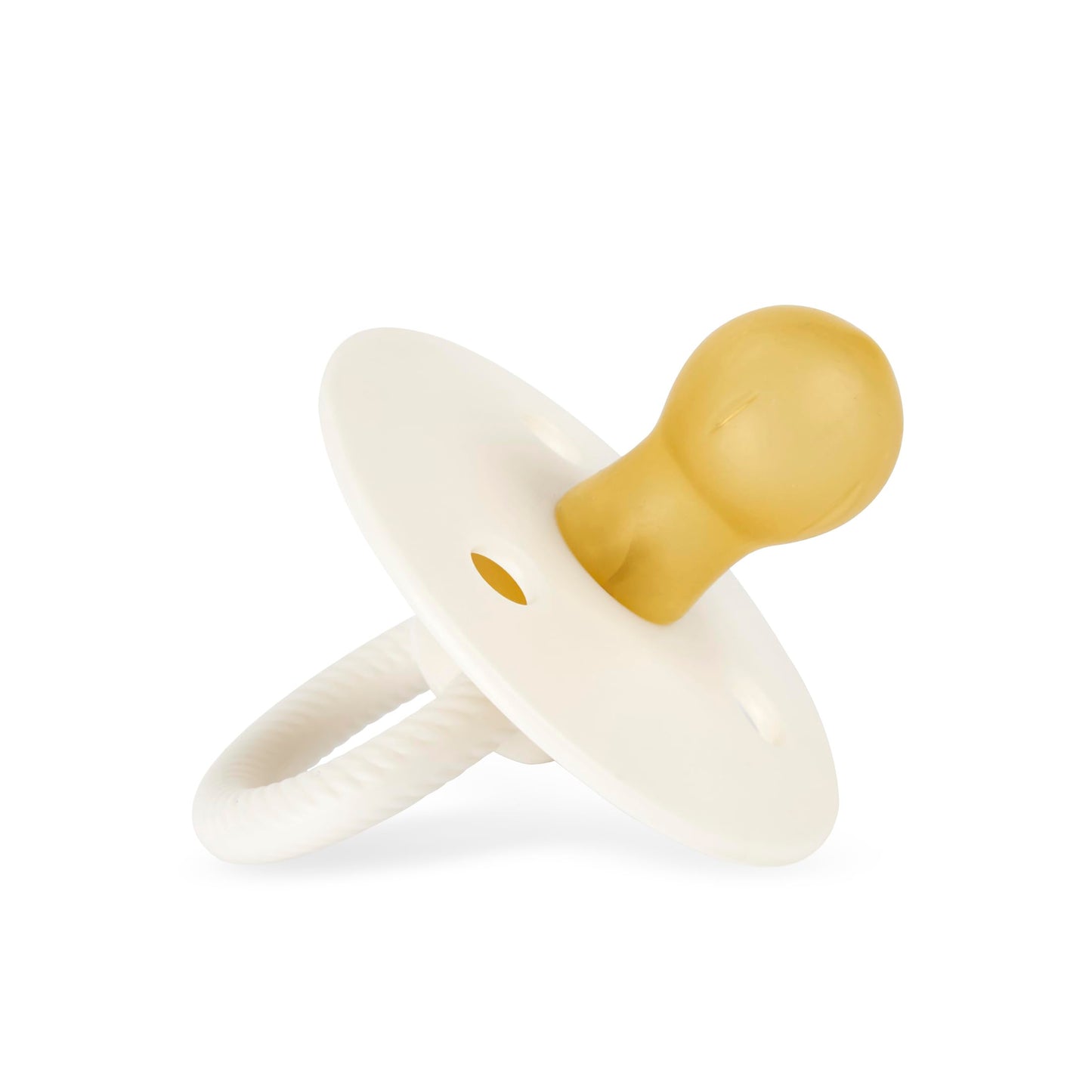 Itzy Ritzy Natural Rubber Pacifiers, Set of 2 – Natural Rubber Newborn Pacifiers with Cherry-Shaped Nipple & Large Air Holes for Added Safety; Set of 2 i