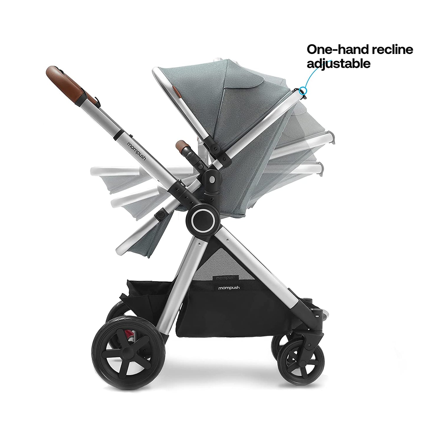 Ultimate 2 Baby Stroller for Infant and Toddler with Newborn Mode and Reversible Seat, All-Terrain Stroller with All-Wheel Suspension, Includes Car Seat Adapter and Large Storage Basket