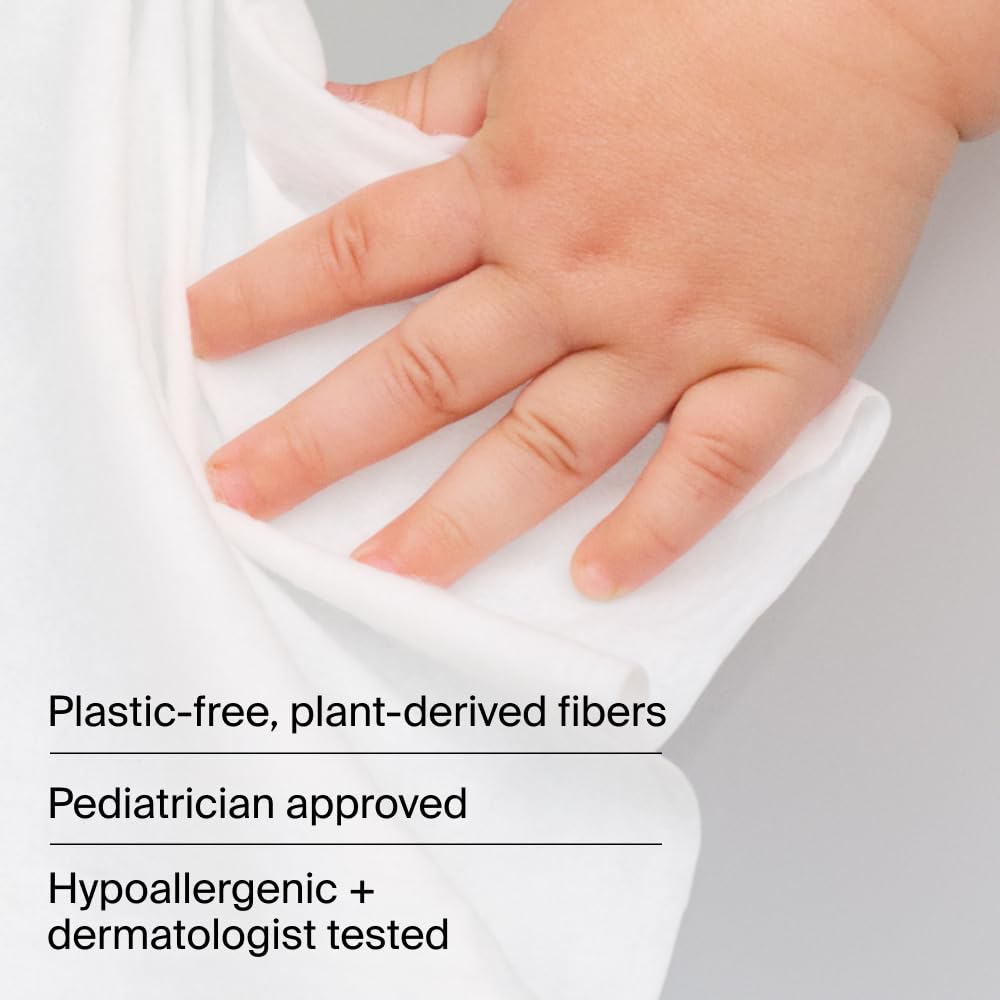 Coterie Baby Wipes for Sensitive Skin, Plant-Based and Plastic-Free Fibers, 99% Water, Hypoallergenic 12 Pack, 672 Count