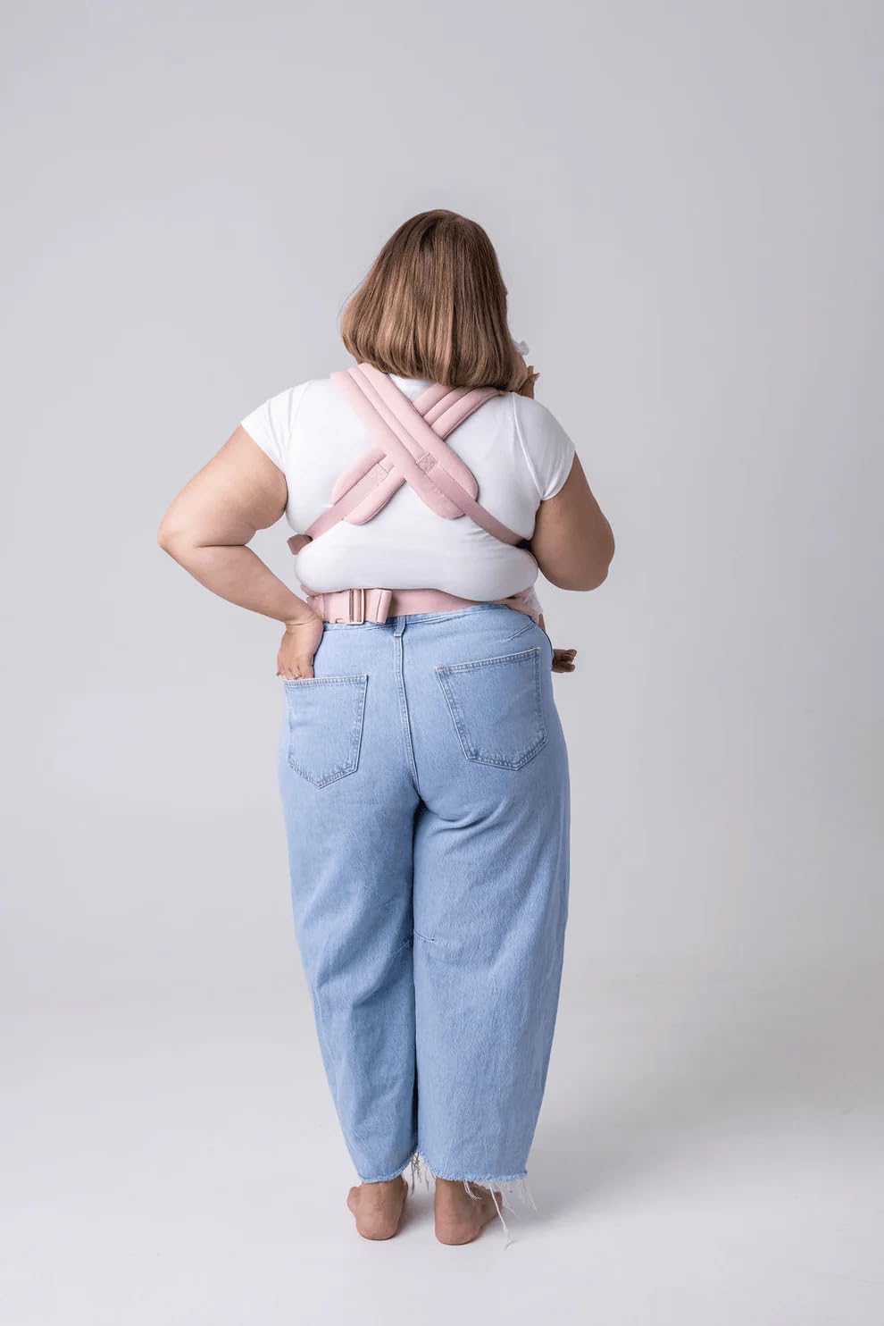 Mabē Monarch Ergonomic Baby Carrier – Premium Cotton Soft Structured Newborn to Toddler Carrier with Hip-Healthy Design, 3 Carry Positions (7-35lbs), Lightweight & Breathable, (Ivory)