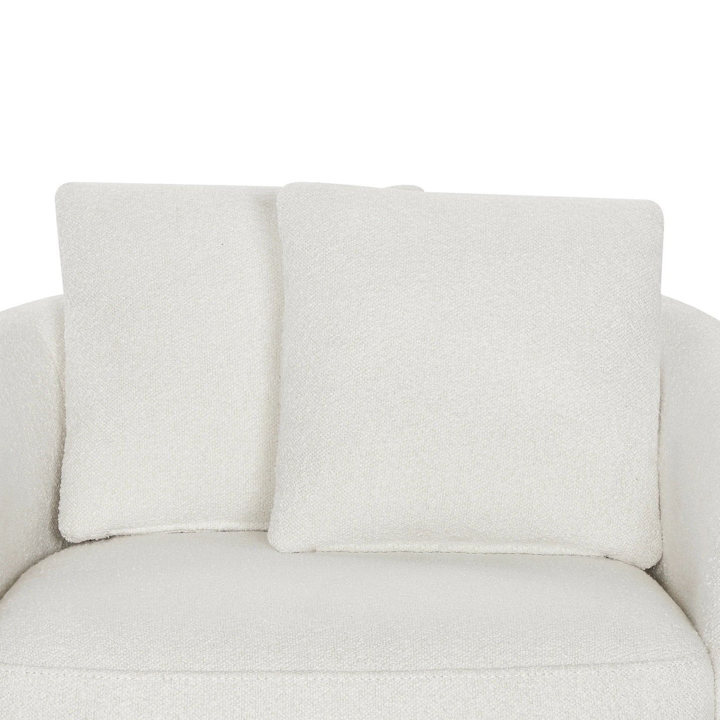 Drew Kids Accent Chair by Drew Barrymore, Cream Bouclé Fabric