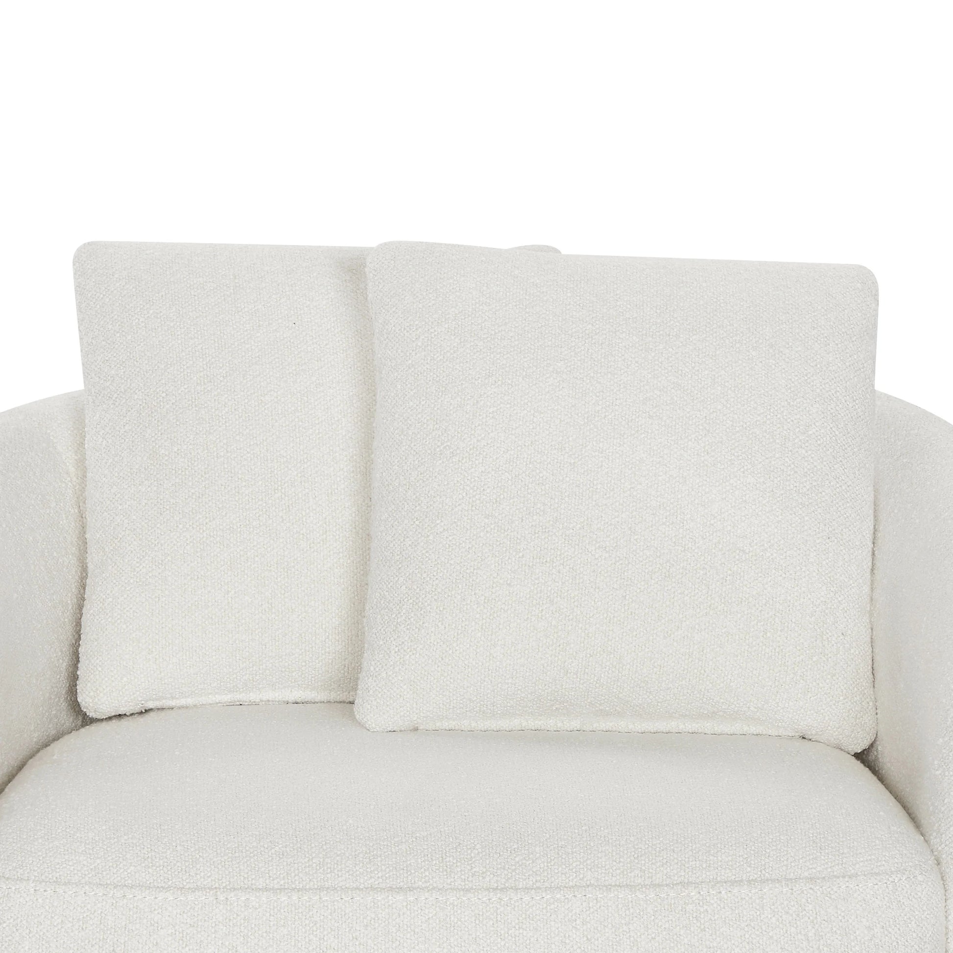 Drew Kids Accent Chair by Drew Barrymore, Cream Bouclé Fabric