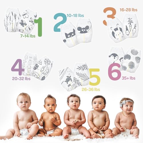 PARASOL Clear+Dry Disposable Diapers | RashShield Protection, Leakproof Design, Hypoallergenic | Size 4, (20-32 lbs) 48 Count