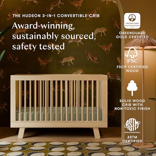 Babyletto Hudson 3-in-1 Convertible Baby Crib - GREENGUARD Gold Certified