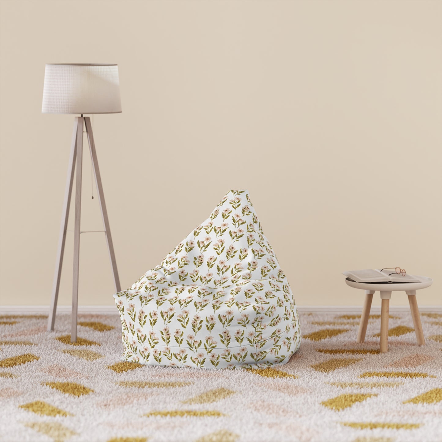 Kid's Bean Bag Cover - Boho Floral