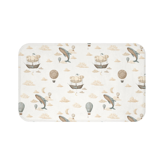 Bath Mat Balloon Ships - All The Things Baby