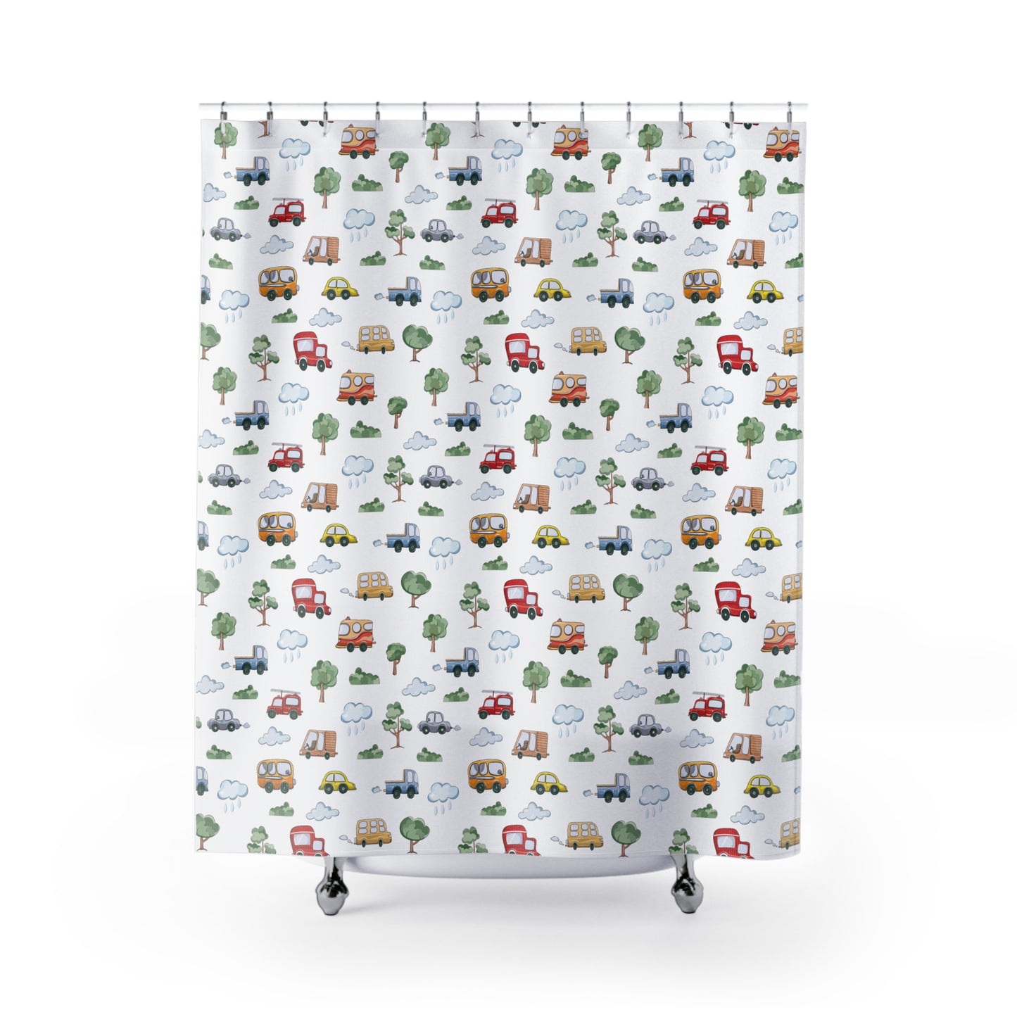 Cute Cars Shower Curtain