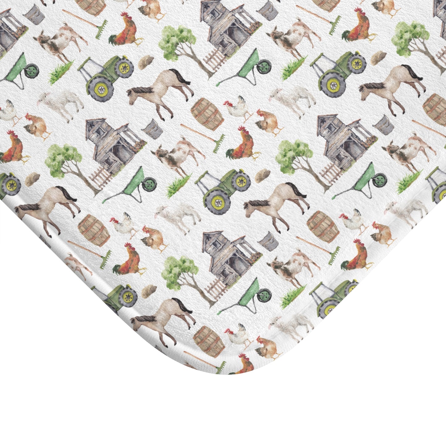 Children's Bath Mat - Farm Life