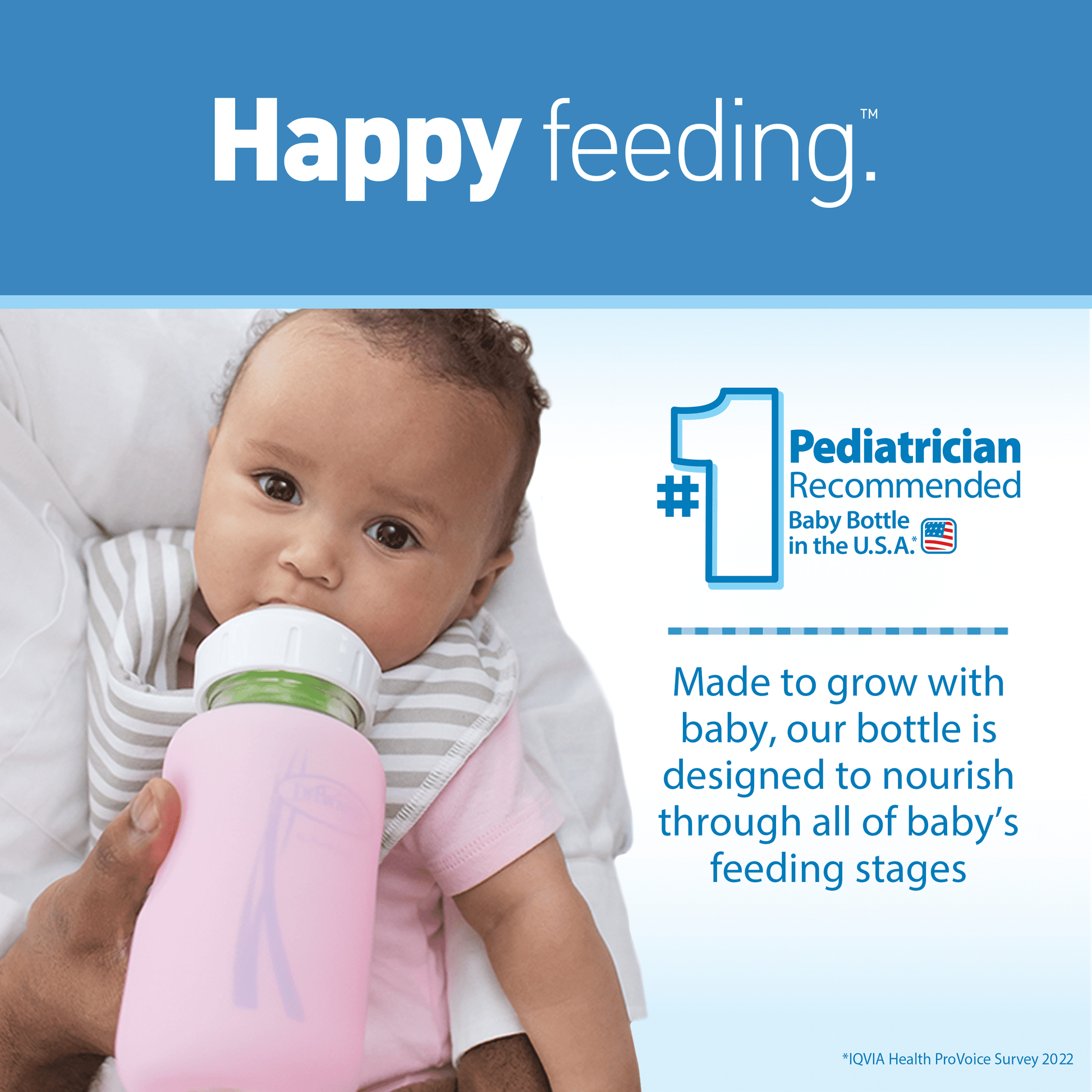 Anti-Colic Options+ Wide-Neck Glass Baby Bottle & Happypaci Starter Set, BPA Free, 0M+