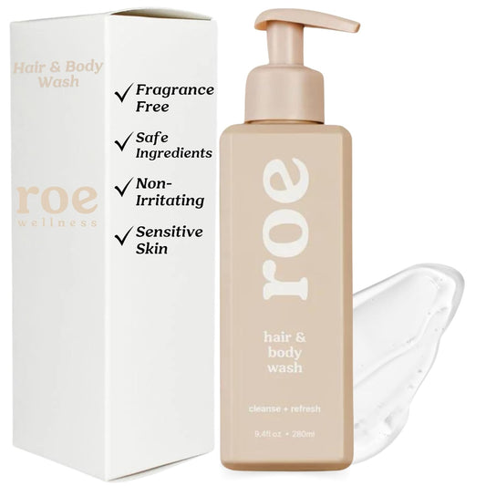Roe Wellness- Toddler & Baby Body Wash & Shampoo Moisturizing Clean Ingredients 9.4 fl oz.