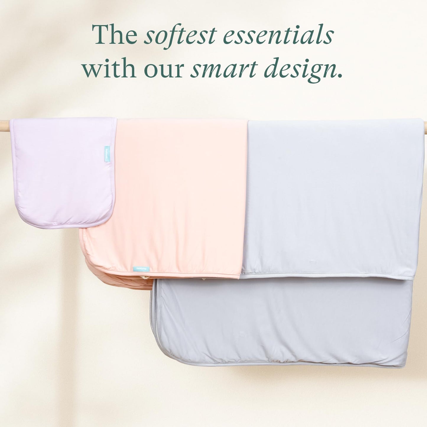 Supersoft Toddler Comforter, Premium Bamboo Viscose Crib Blanket, Cozy 1.0 Tog Lightweight Quilt for All Seasons 39"×55"
