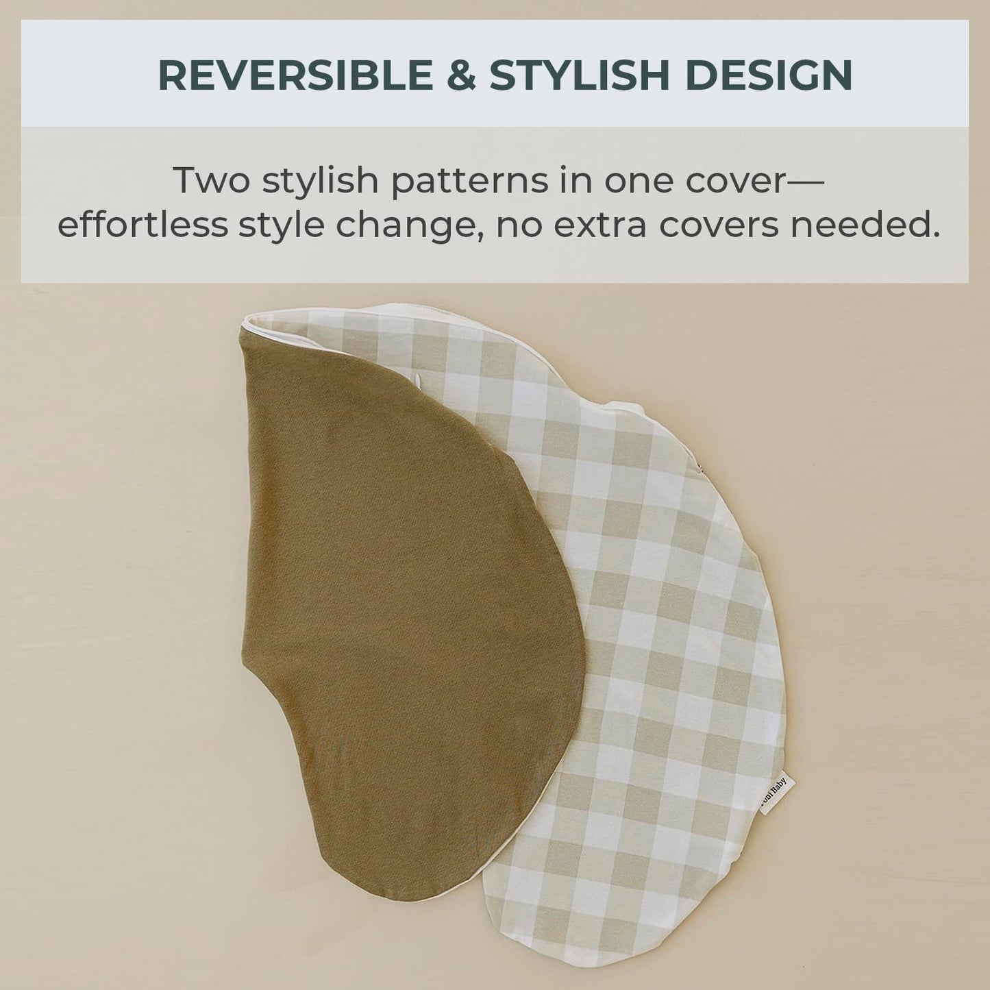 Pobibaby 1-Pack Premium Nursing Pillow Cover