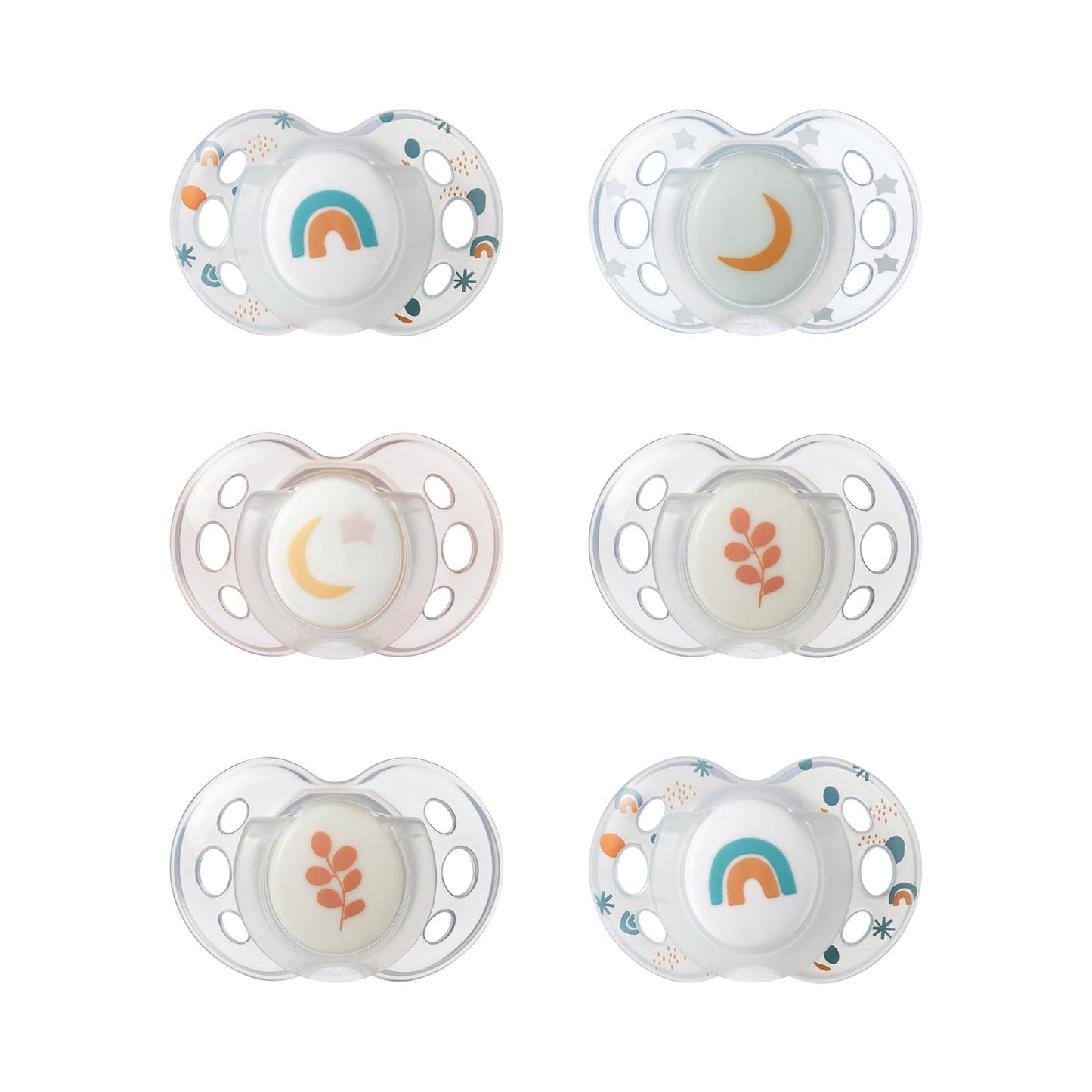 Tommee Tippee Night Time Pacifier, 6-18 Months, BPA-Free Binkies, Glow in The Dark Technology