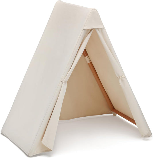 Lalo Play Tent - Indoor Tent for Kids and Toddlers, Made of FSC Certified Beechwood & Natural Canvas