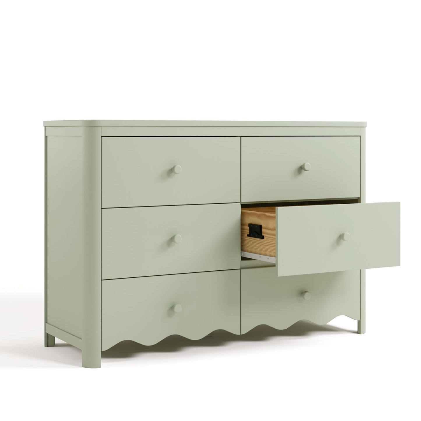 Storkcraft Casablanca 6 Drawer Dresser (Hazelnut) – GREENGUARD Gold Certified