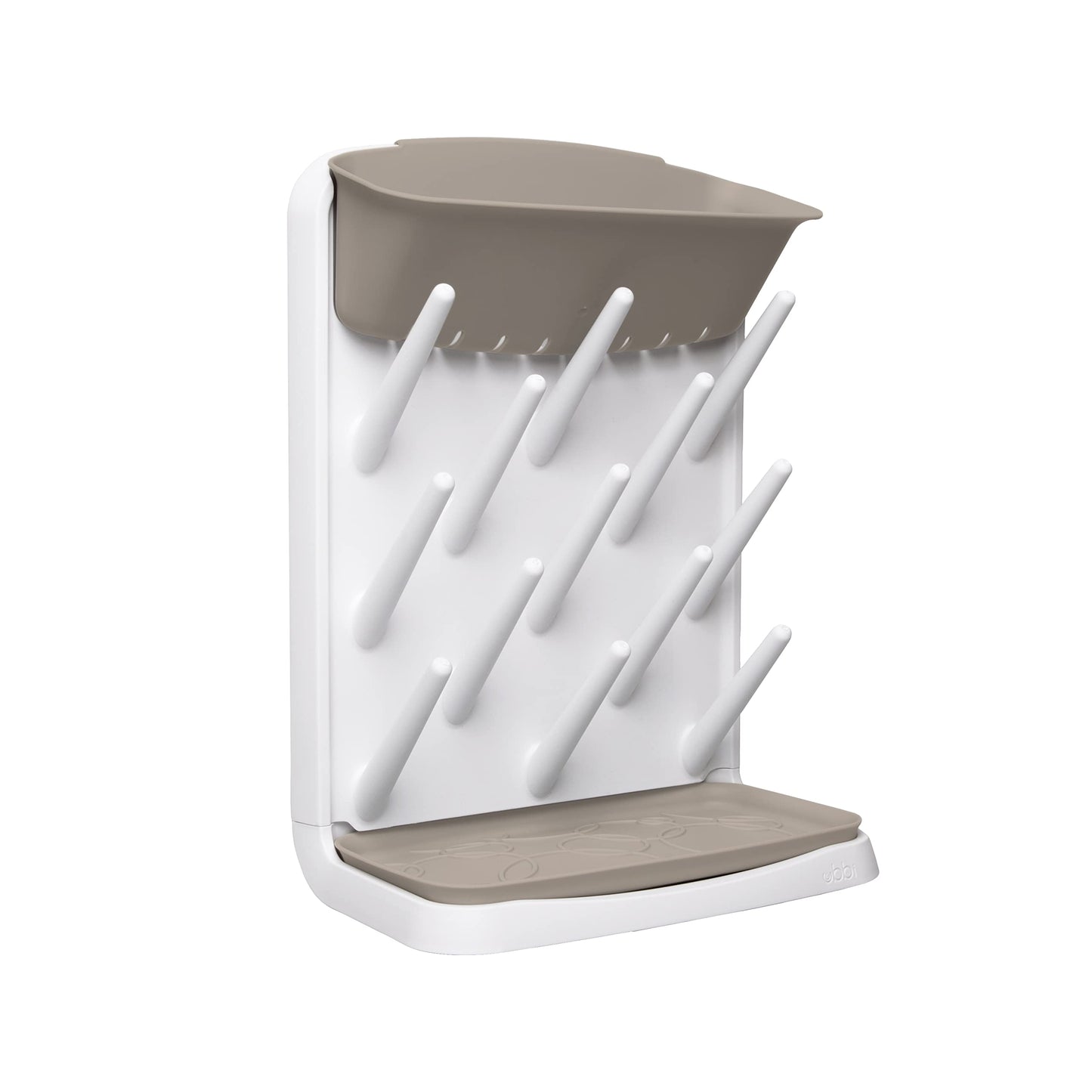 Ubbi Vertical Baby Bottle Drying Rack,Taupe