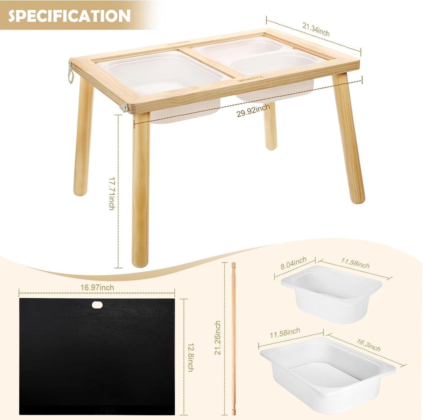 wingyz Sensory Table and Chair Set