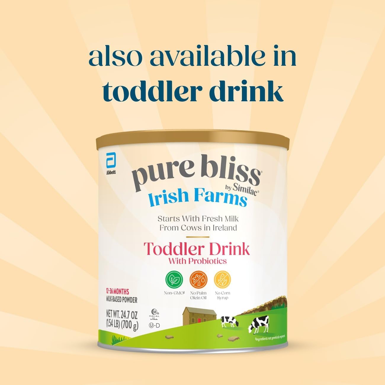 Pure Bliss Irish Farms, Easy-to-Digest Baby Formula, Infant Formula