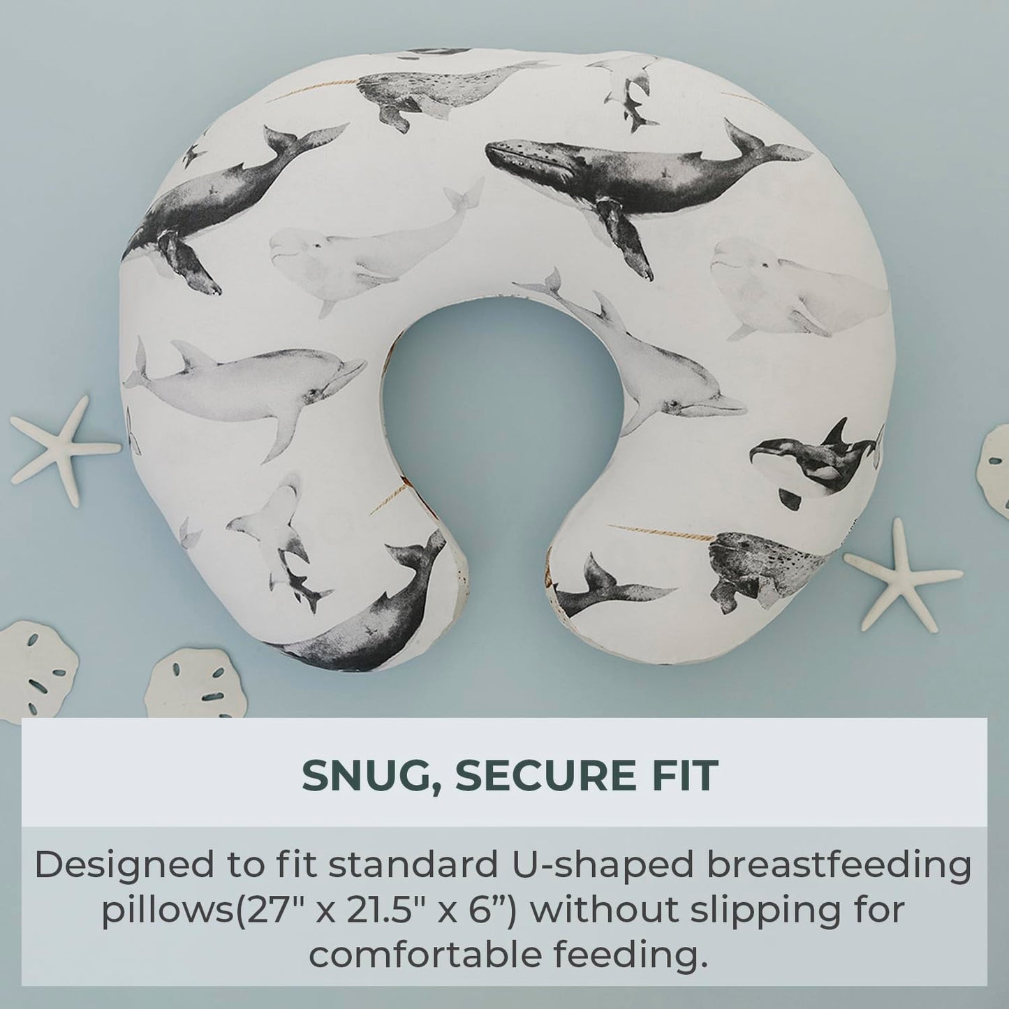 Pobibaby 1-Pack Premium Nursing Pillow Cover