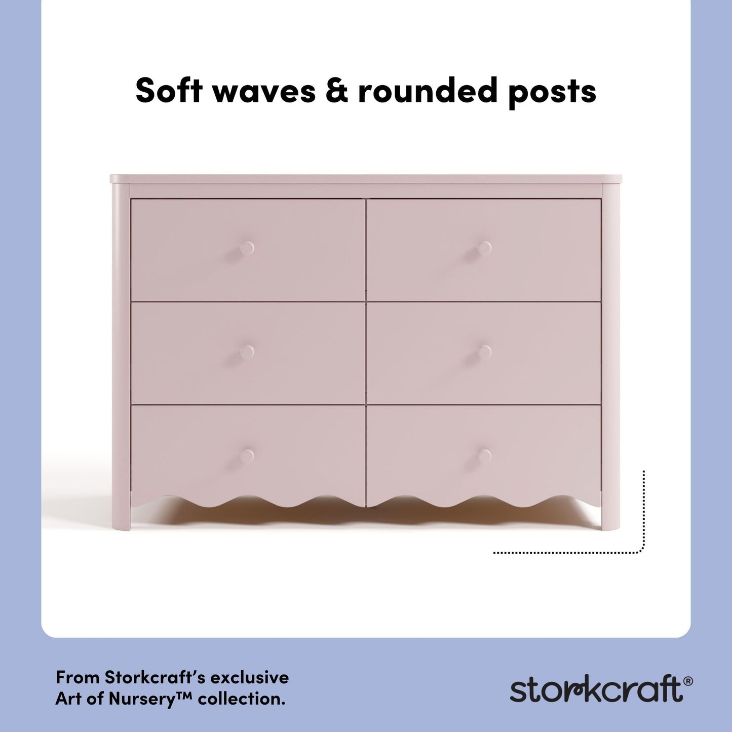 Storkcraft Casablanca 6 Drawer Dresser (Hazelnut) – GREENGUARD Gold Certified