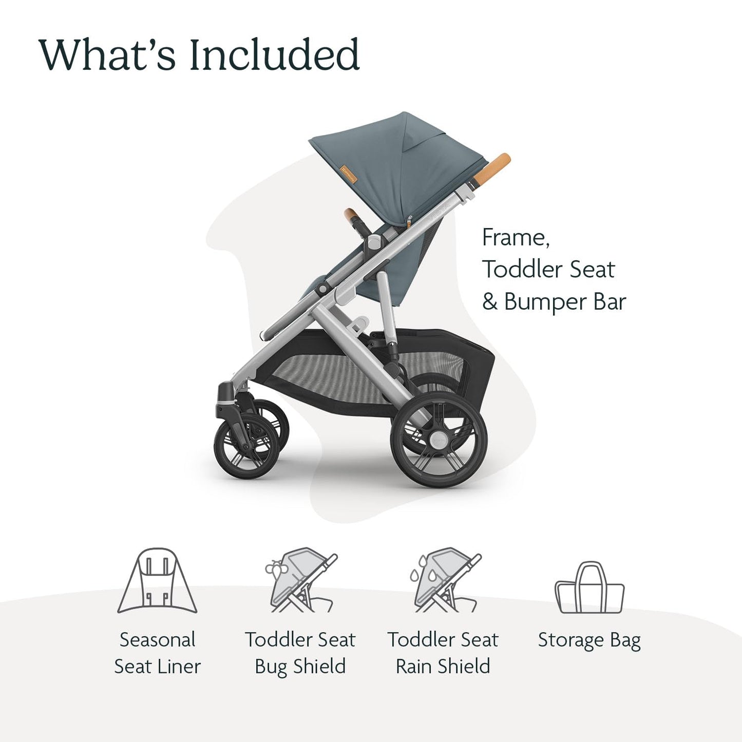 UPPAbaby Vista V3 Stroller - Full-Size Single-to-Double Stroller System