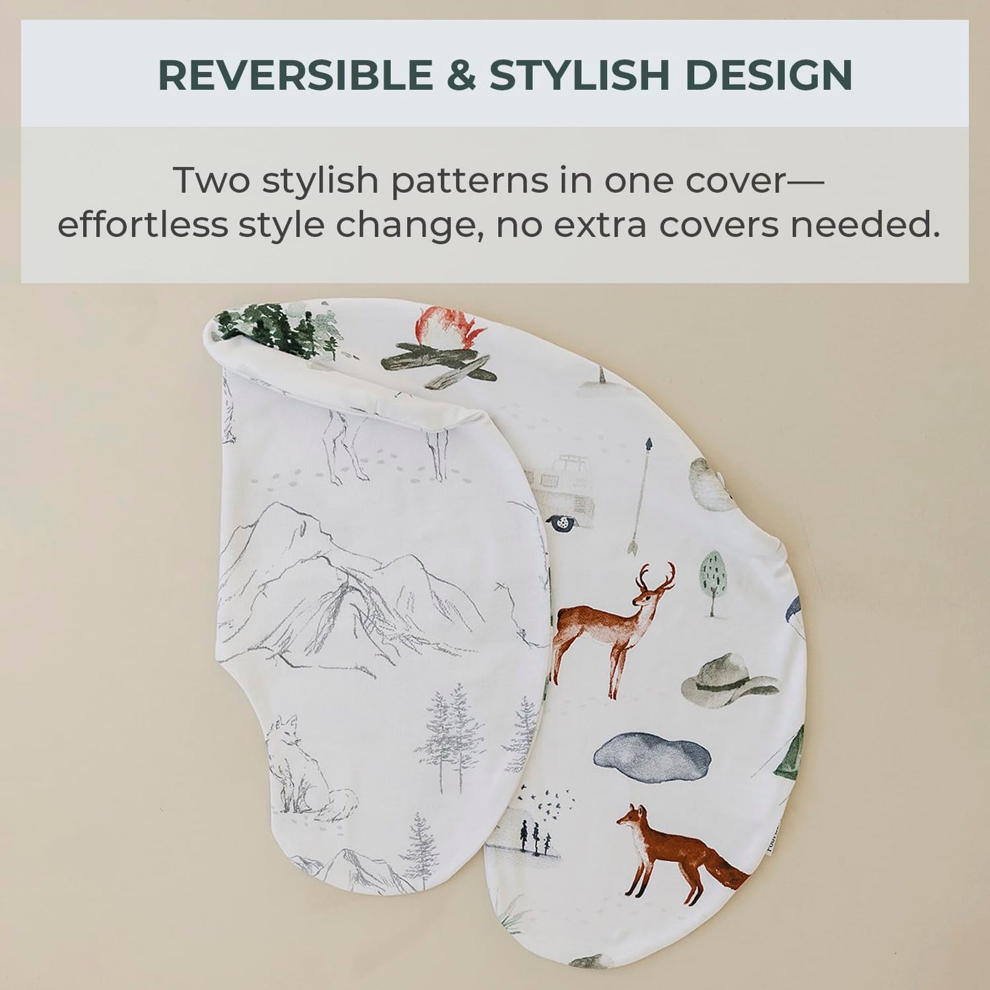 Pobibaby 1-Pack Premium Nursing Pillow Cover