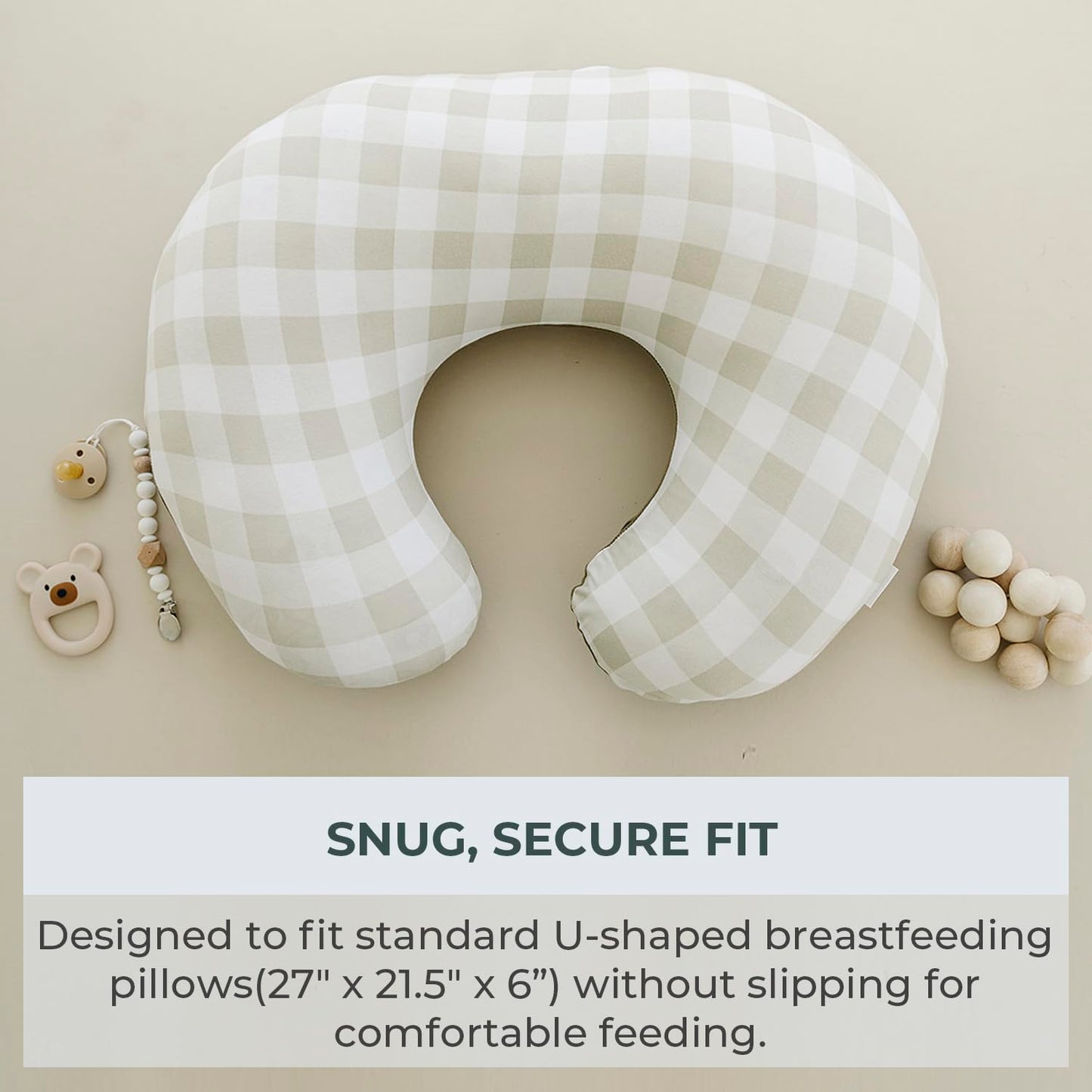 Pobibaby 1-Pack Premium Nursing Pillow Cover