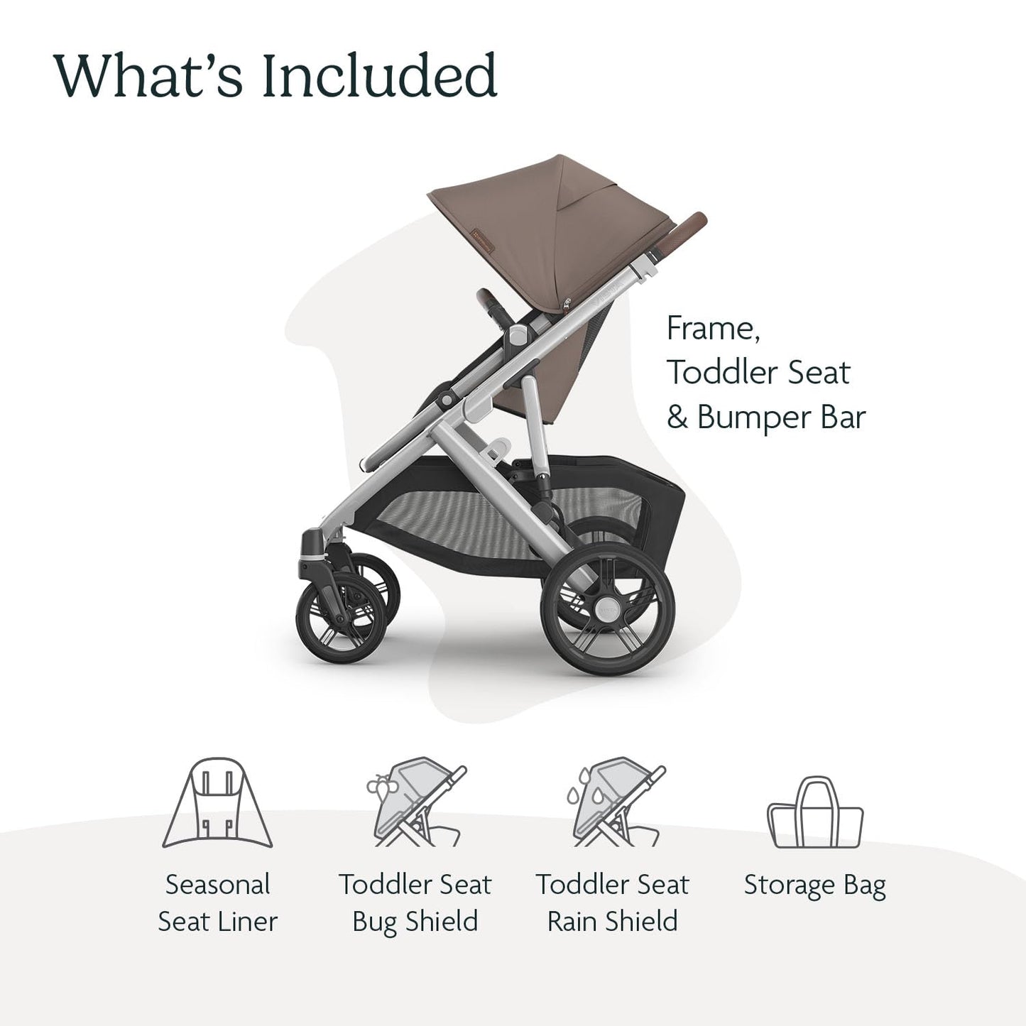 UPPAbaby Vista V3 Stroller - Full-Size Single-to-Double Stroller System